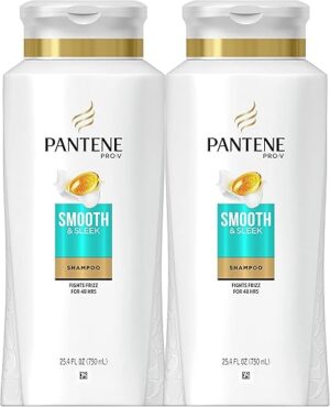 Pantene Argan Oil Shampoo, Smooth & Sleek, Twin Pack