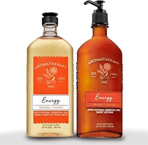Bath & Body Works Aromatherapy Energy Orange + Ginger Set
