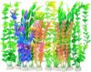 AQUANEAT Artificial Aquarium Plants, 12 Inch Decorations, 10pcs