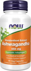 NOW Foods Ashwagandha 450 Mg Immune Support Capsules