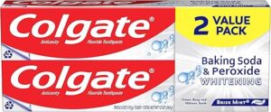 Colgate Baking Soda & Peroxide Toothpaste, Brisk Mint