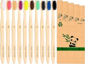 Virgin Forest Bamboo Toothbrush Set, Soft Bristle, Eco-Friendly