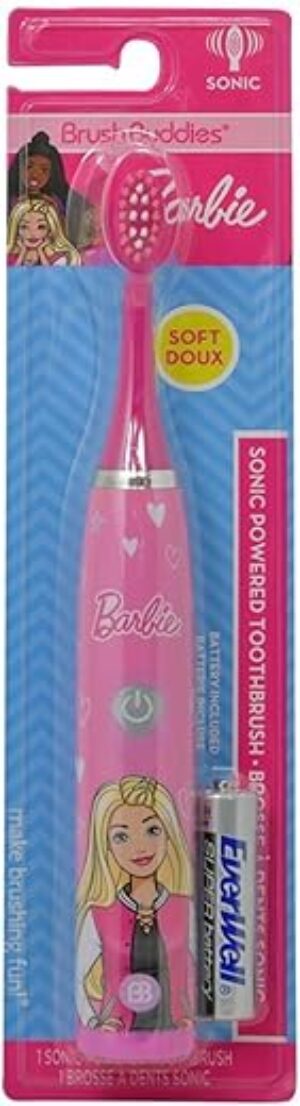 Brush Buddies Barbie Sonic Toothbrush For Kids, Pink