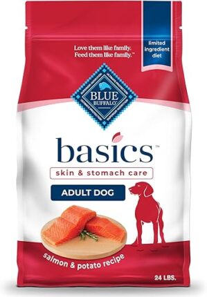 Blue Buffalo Basics Adult Dry Dog Food, Salmon Recipe