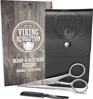 Viking Revolution Beard And Mustache Scissors With Comb
