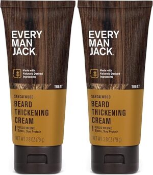 Every Man Jack Beard Thickening Cream - Light Sandalwood Scent