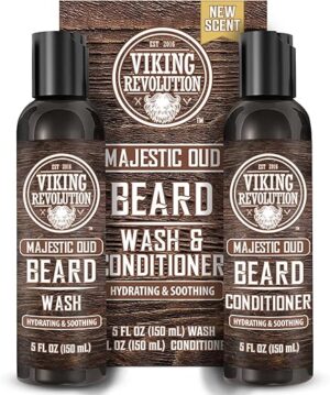 Viking Revolution Beard Wash & Conditioner With Argan & Jojoba Oil