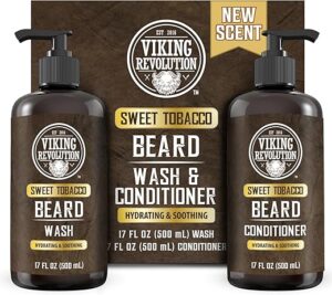 Viking Revolution Beard Wash & Conditioner With Argan & Jojoba Oil