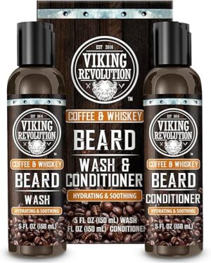 Viking Revolution Beard Wash & Conditioner With Argan & Jojoba Oils