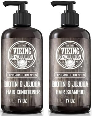 Viking Revolution Biotin Men's Shampoo & Conditioner Set
