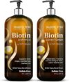 MAJESTIC PURE Biotin Shampoo & Conditioner Set, Sulfate Free