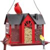 Kingsyard Bird Feeder House, Metal Mesh, Large Capacity