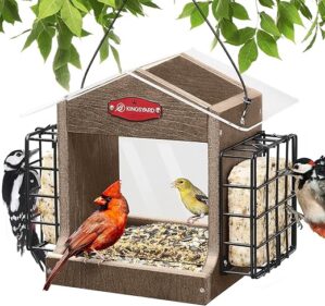 Kingsyard Bird Feeder With Double Suet Cages