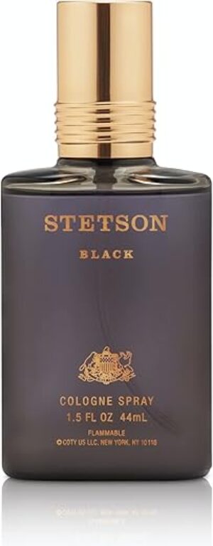 Stetson Black Cologne For Men - Woody, Dark, Spicy Scent