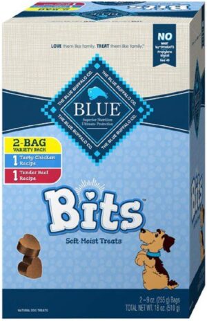Blue Buffalo Blue Bits Natural Training Dog Treats Variety Pack
