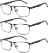 Lcbestbro Blue Light Blocking Metal Frame Readers