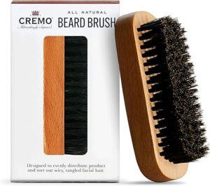 Cremo Boar Bristle Beard Brush With Wood Handle