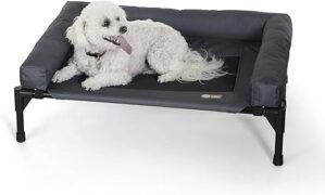 K&H Pet Products Bolster Dog Cot Cooling Elevated Bed