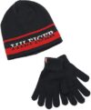 Tommy Hilfiger Boys Split Monotype Hat & Gloves Set