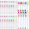Lingito Bulk Toothbrush Set, Medium-Soft, Multi-Color