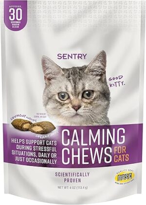 Sentry Calming Chews for Cats, Stress Aid