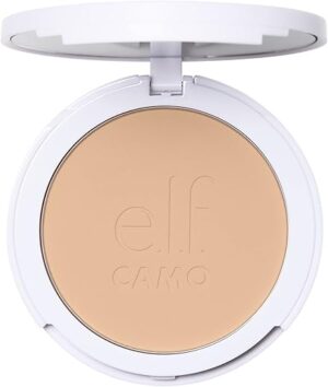 e.l.f. Camo Powder Foundation, Lightweight, Medium Coverage, Light 210 N