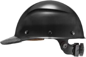 LIFT Safety Cap Style Safety Hard Hat, 6 Pt. Adjustable Suspension (Black)