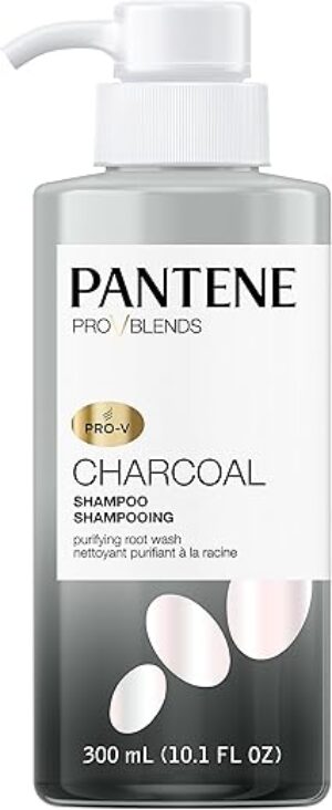 Pantene Charcoal Shampoo, 10.1 Fluid Ounce