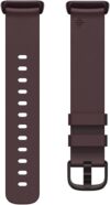 Fitbit Charge 5 Leather Band, Black, Large