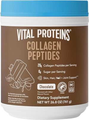 Vital Proteins Chocolate Collagen Powder Supplement, Hydrolyzed