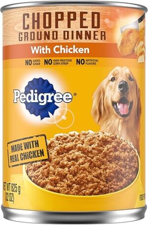 Pedigree Chopped Ground Dinner Wet Dog Food, Chicken