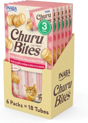 INABA Churu Bites Chicken Cat Treats, Tuna with Salmon