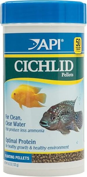 API Cichlid Floating Pellets Fish Food 4.2-Ounce