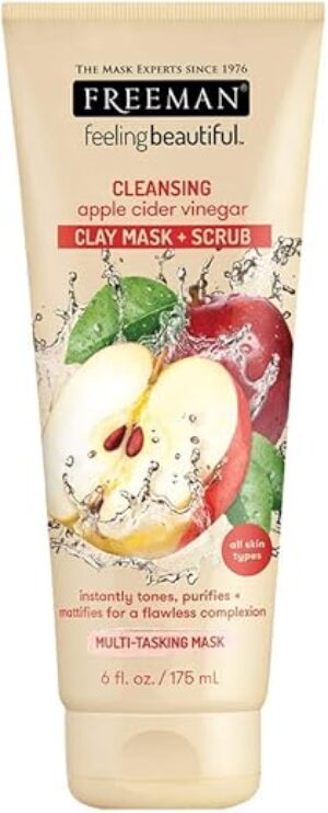 Freeman Cider Vinegar Clay Mask + Scrub
