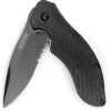 Kershaw Clash Black Serrated Pocketknife, 3″ Blade