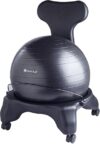 Gaiam Classic Balance Ball Chair – Ergonomic Office Chair