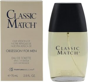 PB ParfumsBelcam Classic Match For Men Eau de Toilette, 2.5 Fl Oz