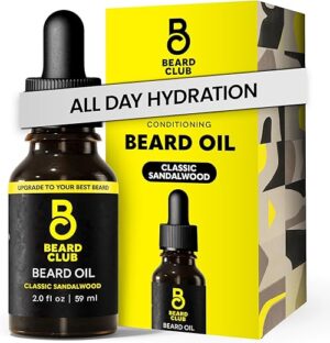 The Beard Club Classic Sandalwood Beard Oil - 2oz