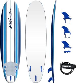 WAVESTORM Classic Soft Top Foam 7ft Surfboard Set