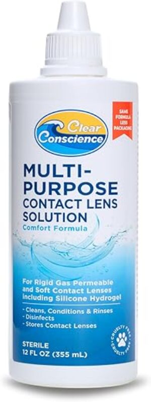 Clear Conscience Clear Conscience Contact Lens Solution, 12 Oz