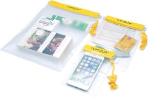 YUMQUA Clear Waterproof Dry Bags For Electronics