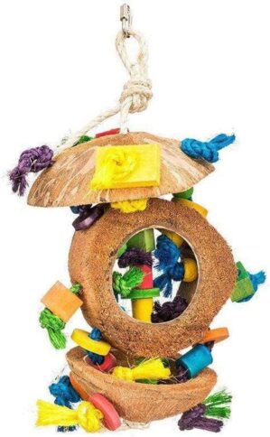 Penn-Plax Coconut Kabob With Wood & Sisal BA1870