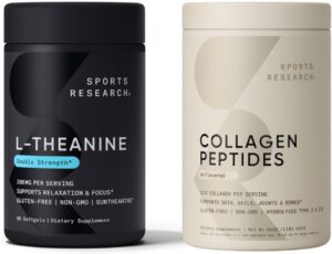 Sports Research Collagen Peptides Hydrolyzed Powder Protein Supplement