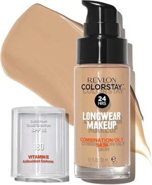 REVLON ColorStay Liquid Foundation, SPF 15, Sand Beige (180)