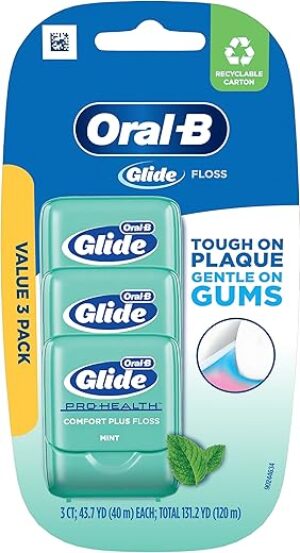 Oral-B Comfort Plus Glide Dental Floss, Mint