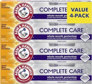 Arm & Hammer Complete Care Toothpaste, Fresh Mint, 4-Pack