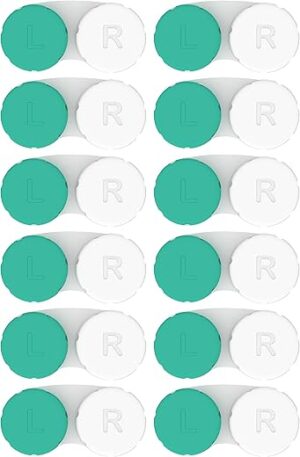 Axim USA Contact Lens Cases 12 Pack (Green)
