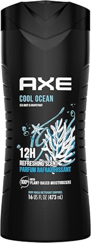 AXE Cool Ocean Men's Body Wash, 16 oz
