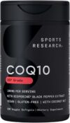 Sports Research CoQ10 100mg With Coconut Oil & Bioperine