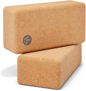 Manduka Cork Yoga Block - Extra Firm, Lightweight